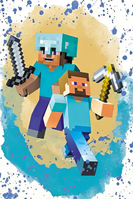 Poster met lijnen en vlakken in modern design