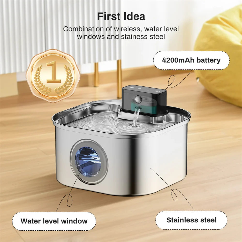 Fontein kat met constant stromend water – Houdt het fris