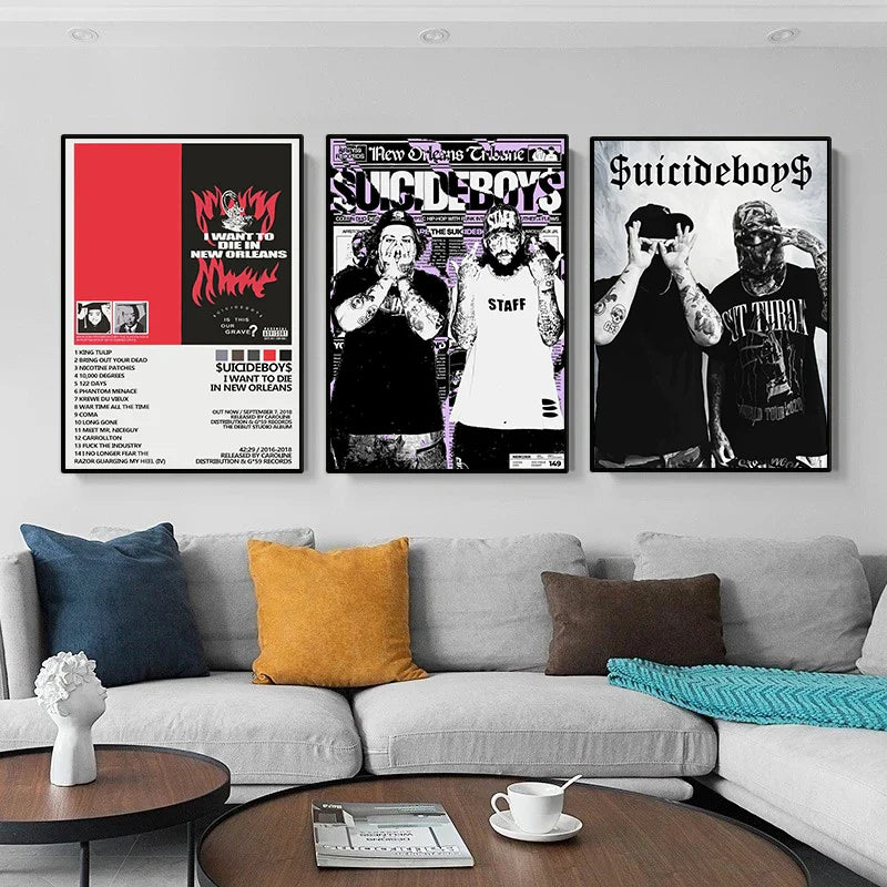 Posterstore decoratie in neutrale tinten