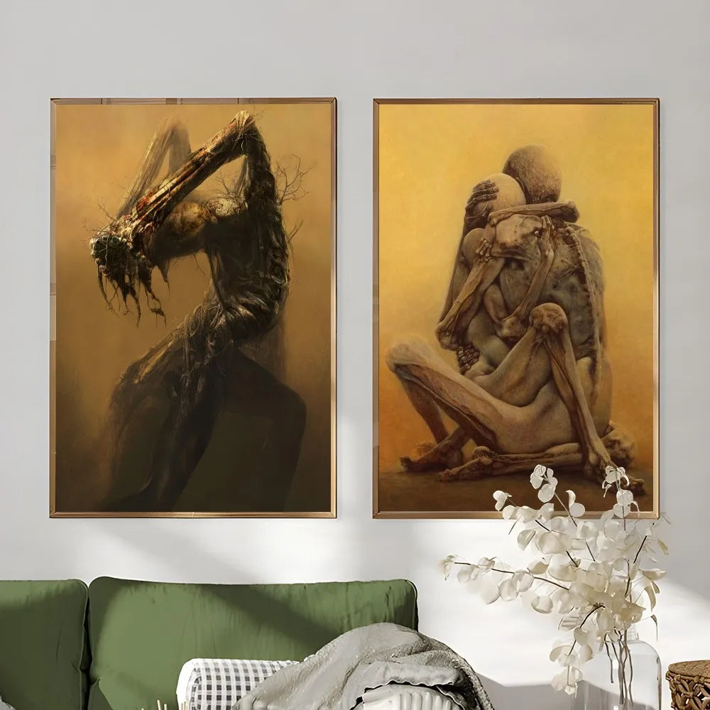 Posters in galerie-opstelling combineren