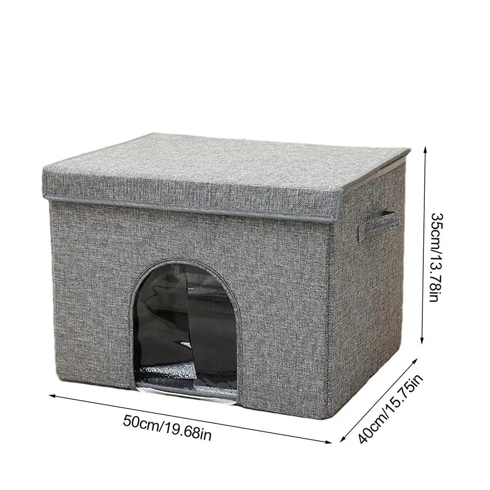 Grote ronde kattenmand met hoge zijkanten – Veilig gevoel