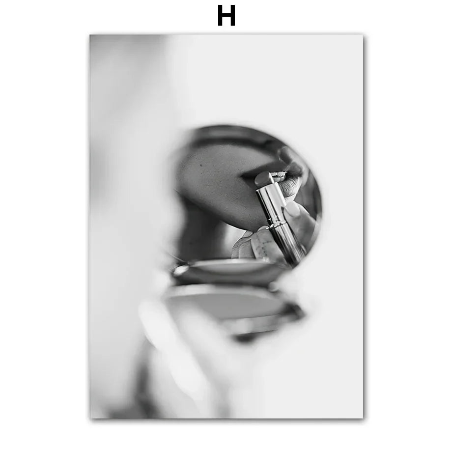 Abstracte poster met penseelstreken