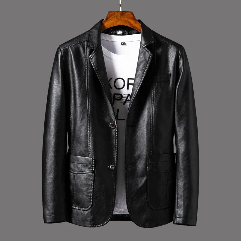 Leren jassen heren met urban details – Eigentijdse look