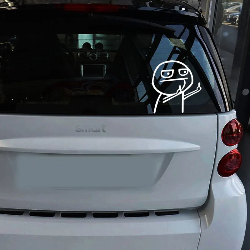 Auto stickers - Kleurrijke trollgezichten voor unieke styling