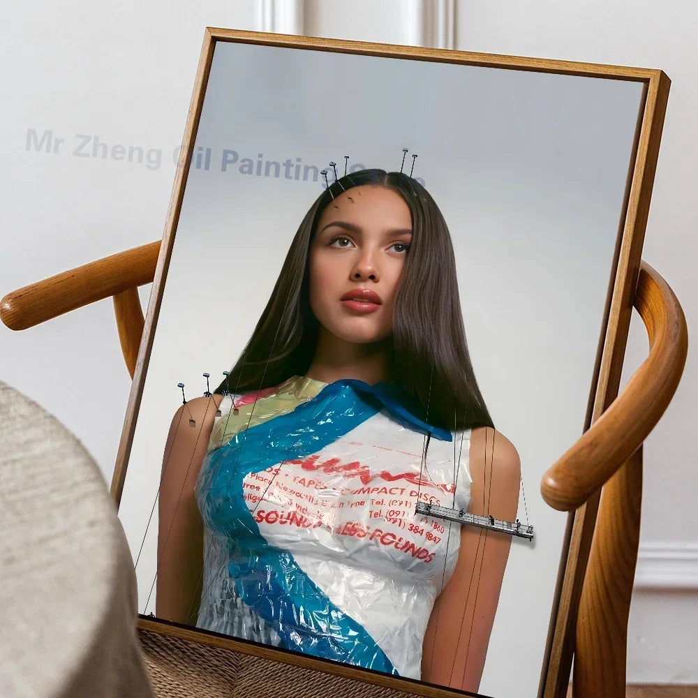Grote poster voor boven het bed