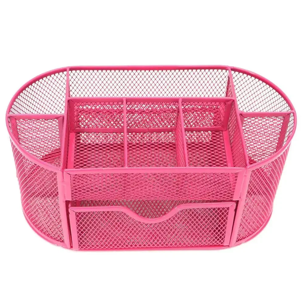 Lichte desk organizer met rubberen onderzijde