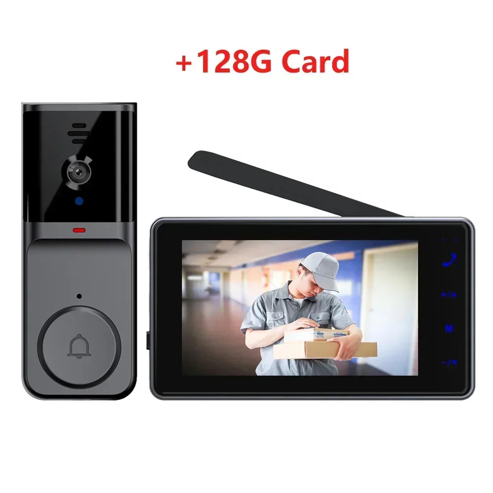 Deurbel met video zonder bedrading – Direct klaar voor gebruik