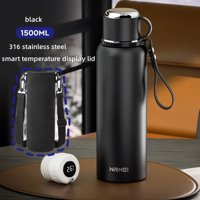 Thermosfles met siliconen grip – Comfortabel in de hand