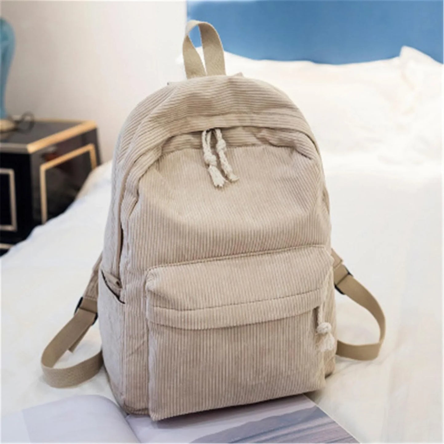 Rugzak als handbagage met gewatteerde laptophoes