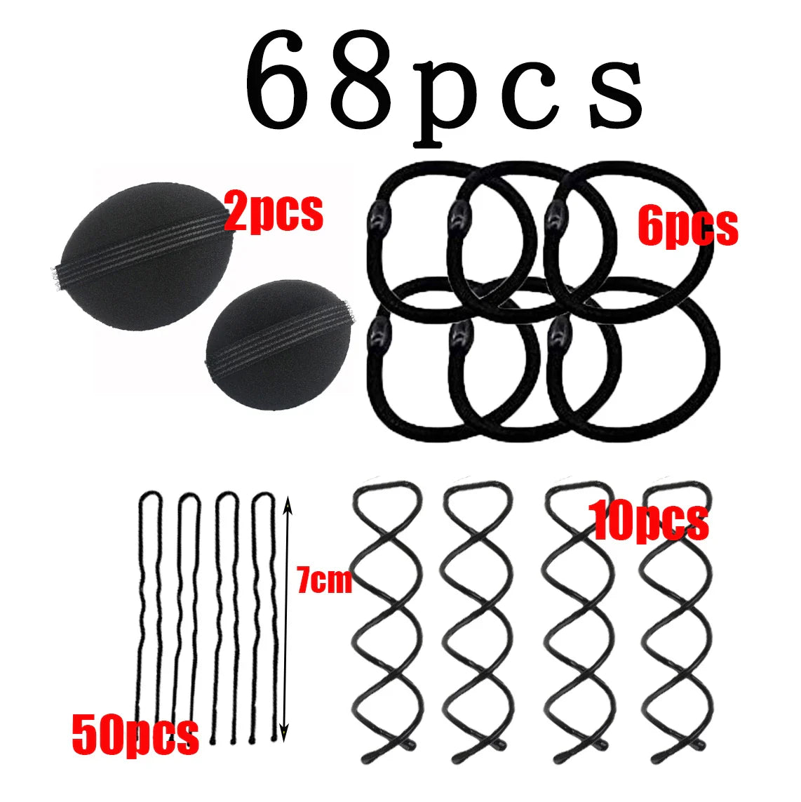 Haar accessoires met speelse vormen