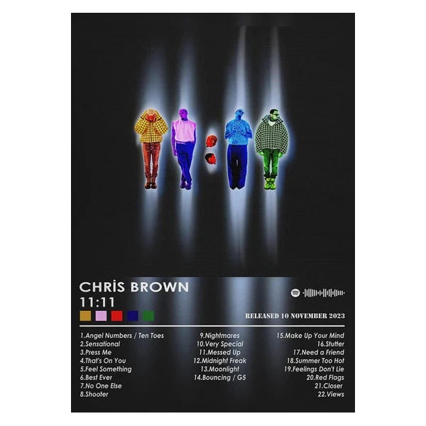 Poster van bloemenveld in de lente