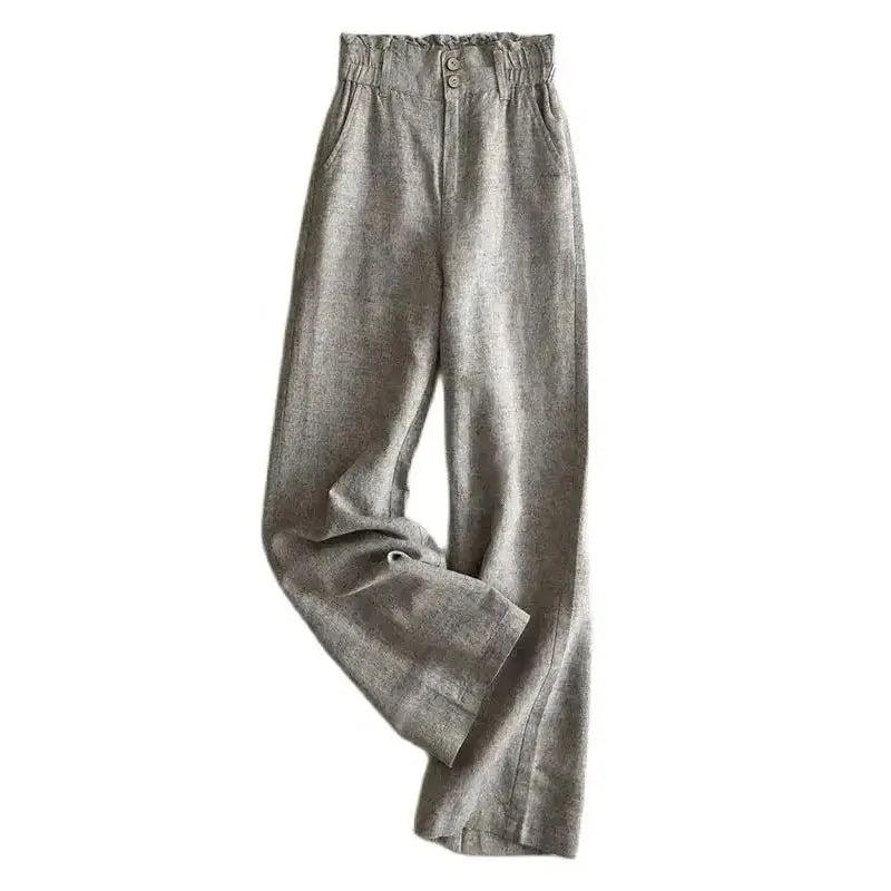 H&M linnen broek dames met moderne snit – Eigentijdse stijl