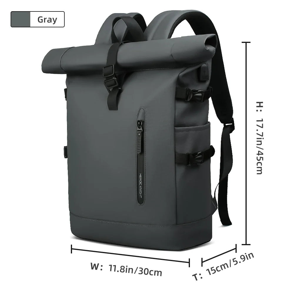 Rugzak als handbagage met opbergbare schouderbanden