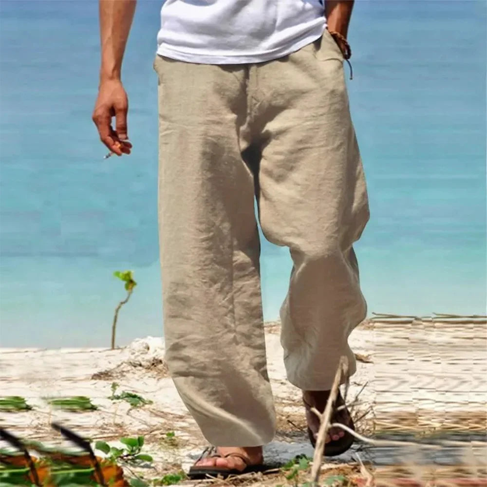Linnen broek heren met zachte binnenkant – Extra comfort
