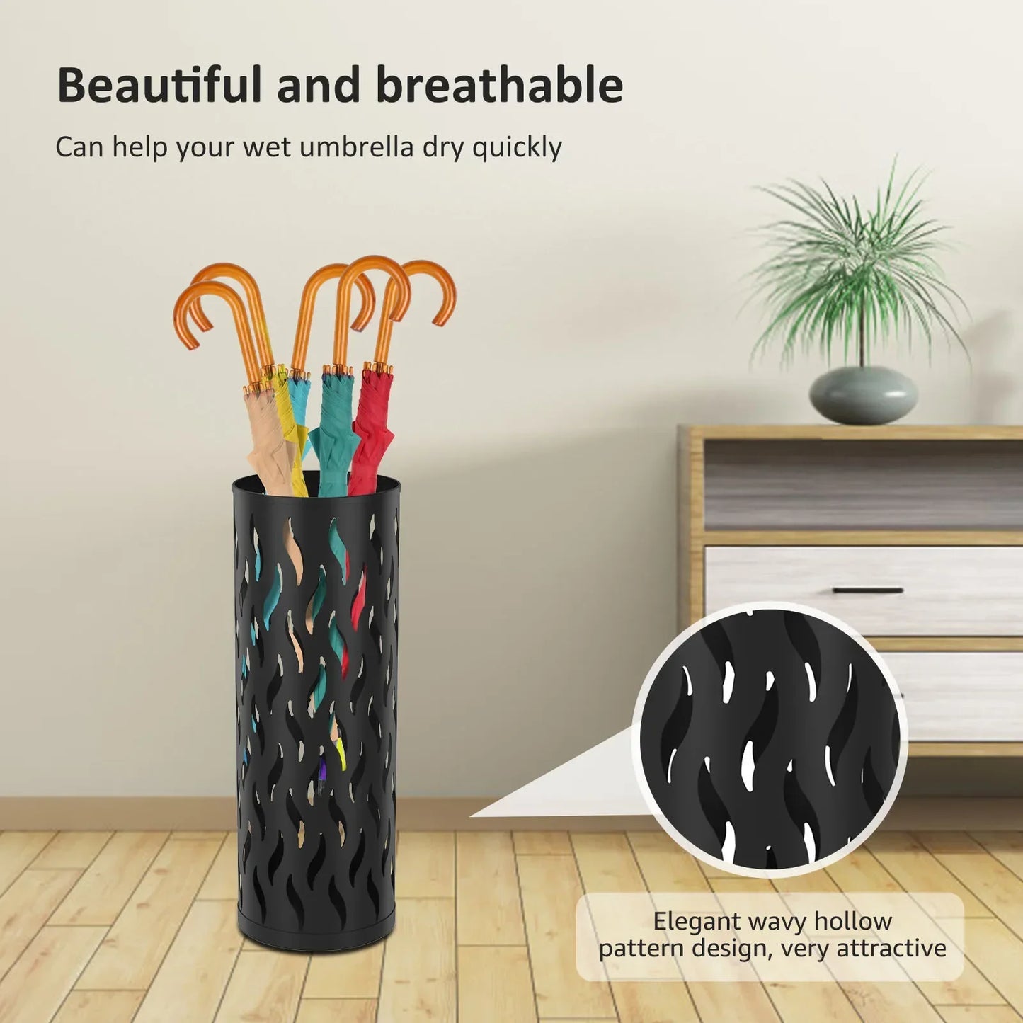 Decoratieve paraplubak met gesneden patroon