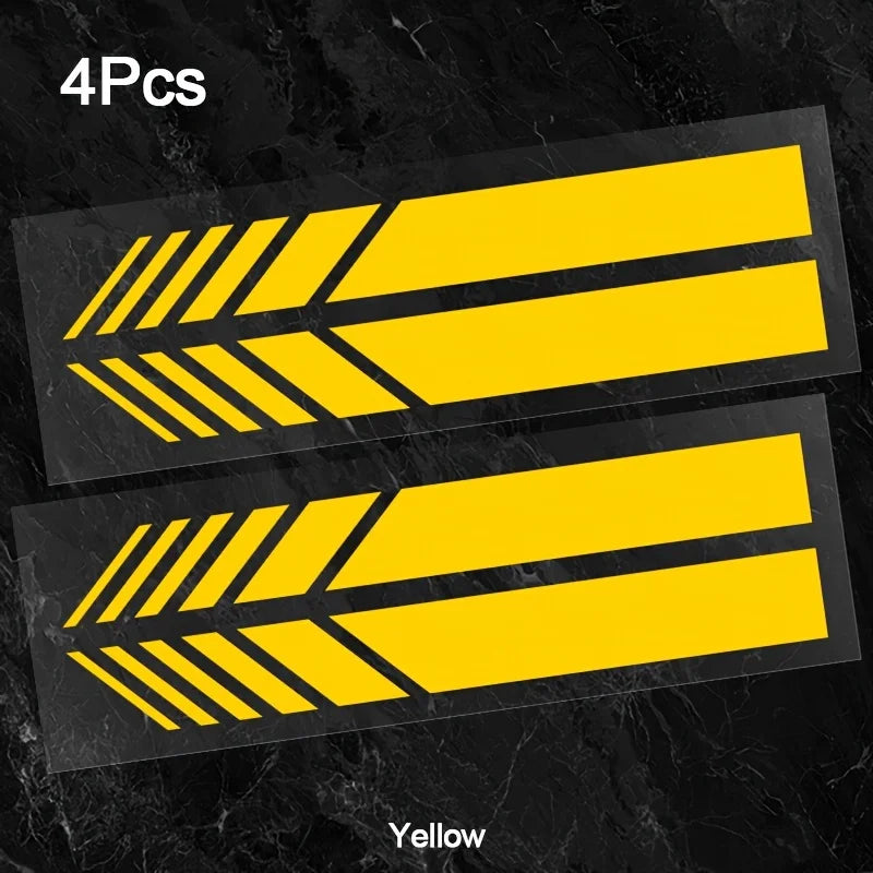 Auto stickers - Set van 4 met gestroomlijnde strepen voor unieke styling