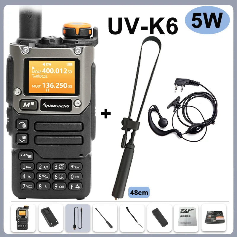 Walkie talkie met batterijniveau-indicator