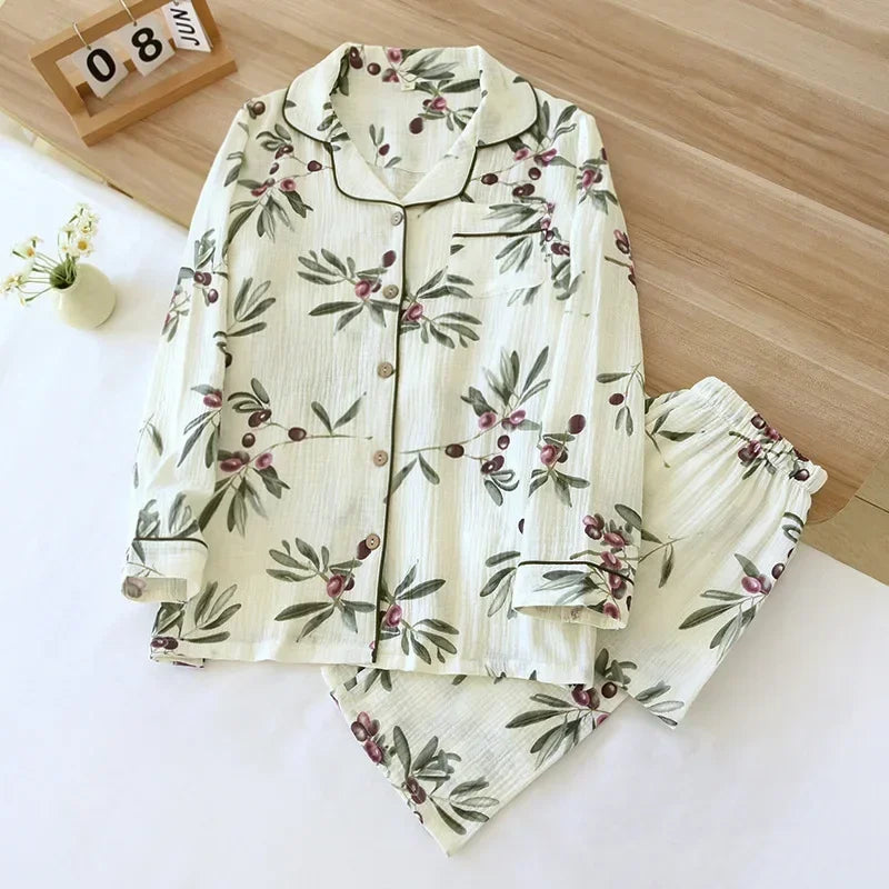 Dames pyjama Wibra met vrolijke prints