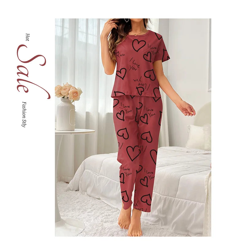 Dames pyjama Livera met warme stoffen