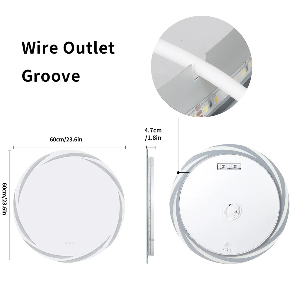 Make-up spiegel met helder LED licht β Perfecte belichting