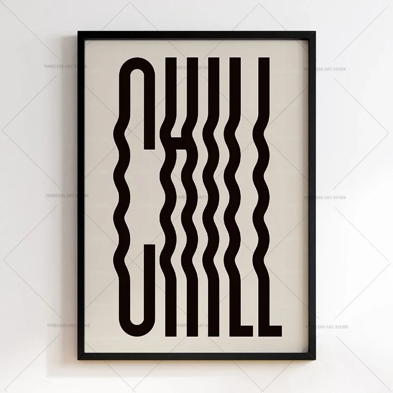 Grafische posters in zwart-wit stijl