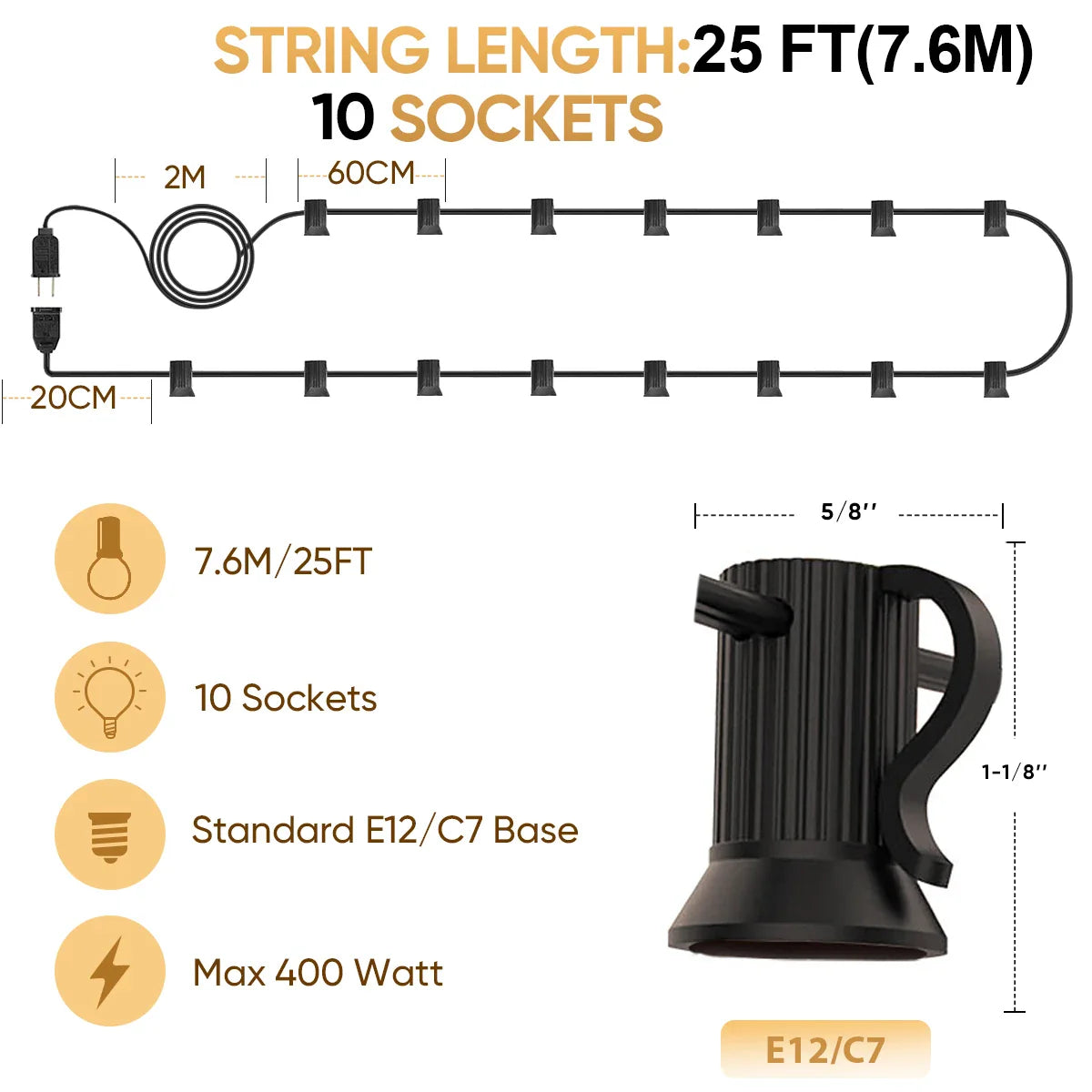 Licht slingers – Perfect voor decoratie binnen of buiten