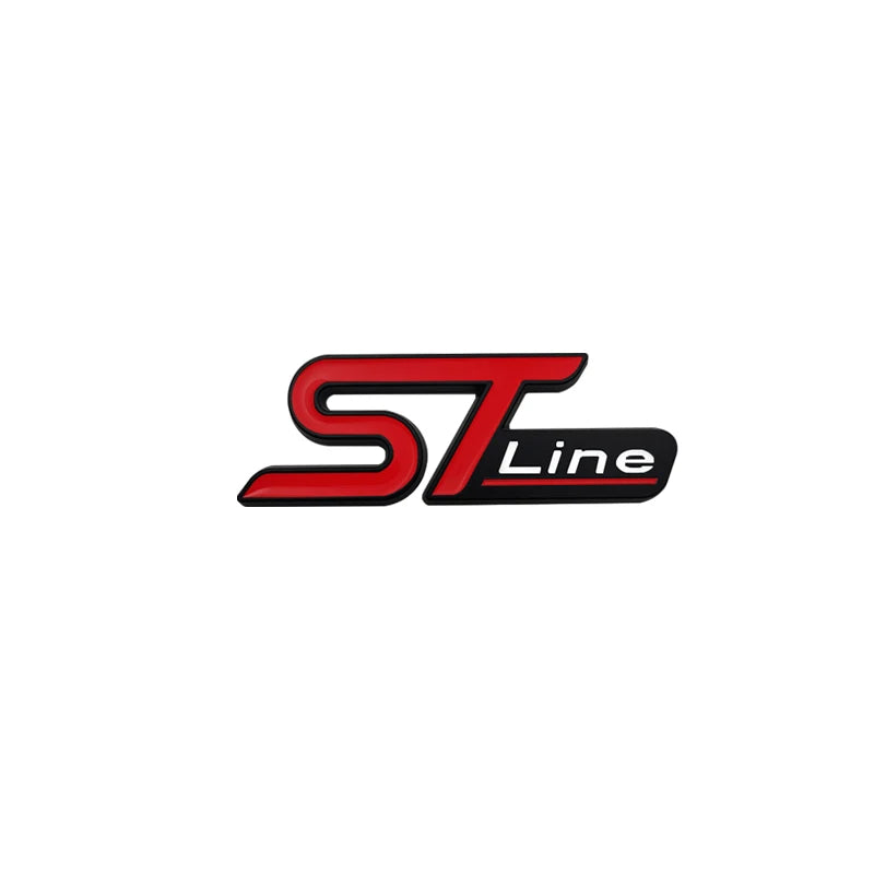 auto stickers - kleurrijke ST Line stickers voor unieke uitstraling