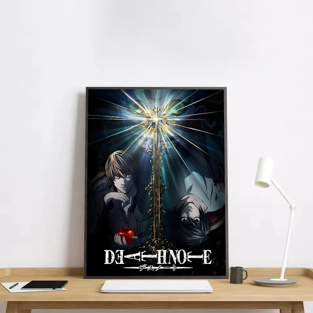 Poster met lijnen en vlakken in modern design