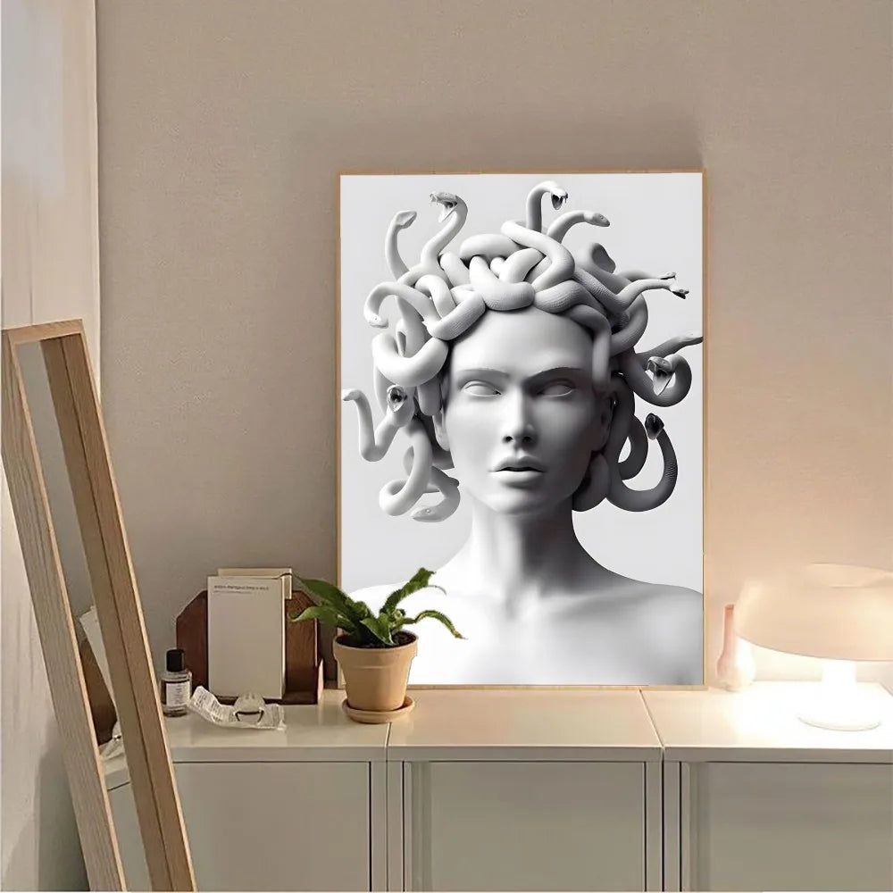 Wandposter met geometrische vormen
