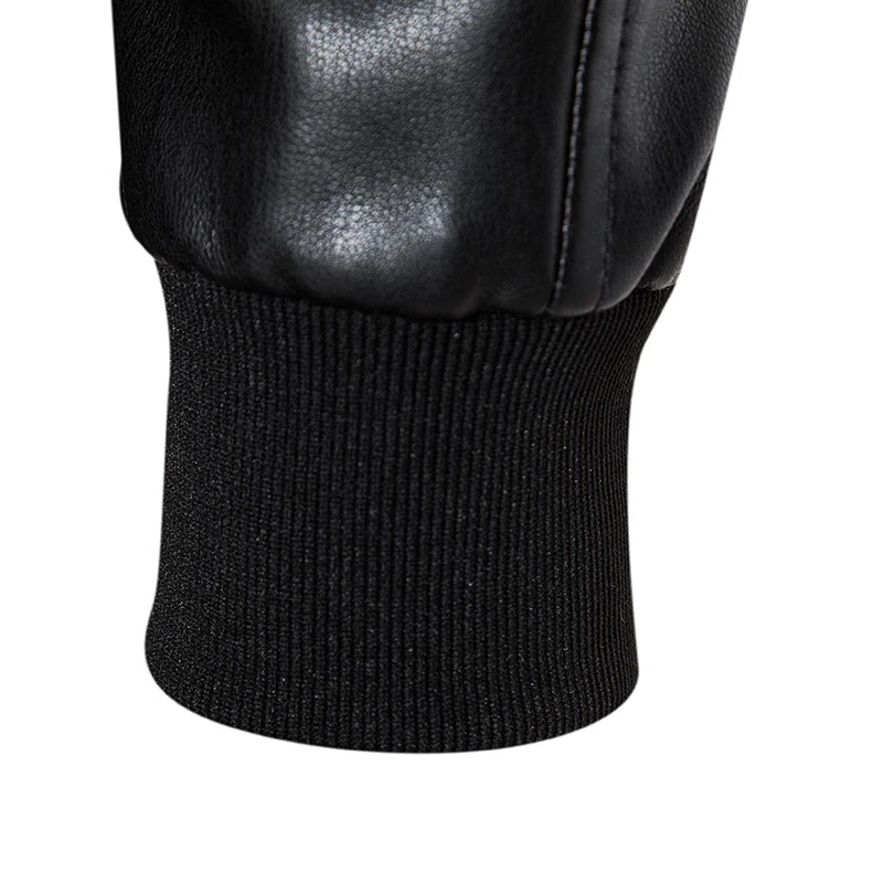 Leren jas heren met gestructureerde look β Strak en modieus