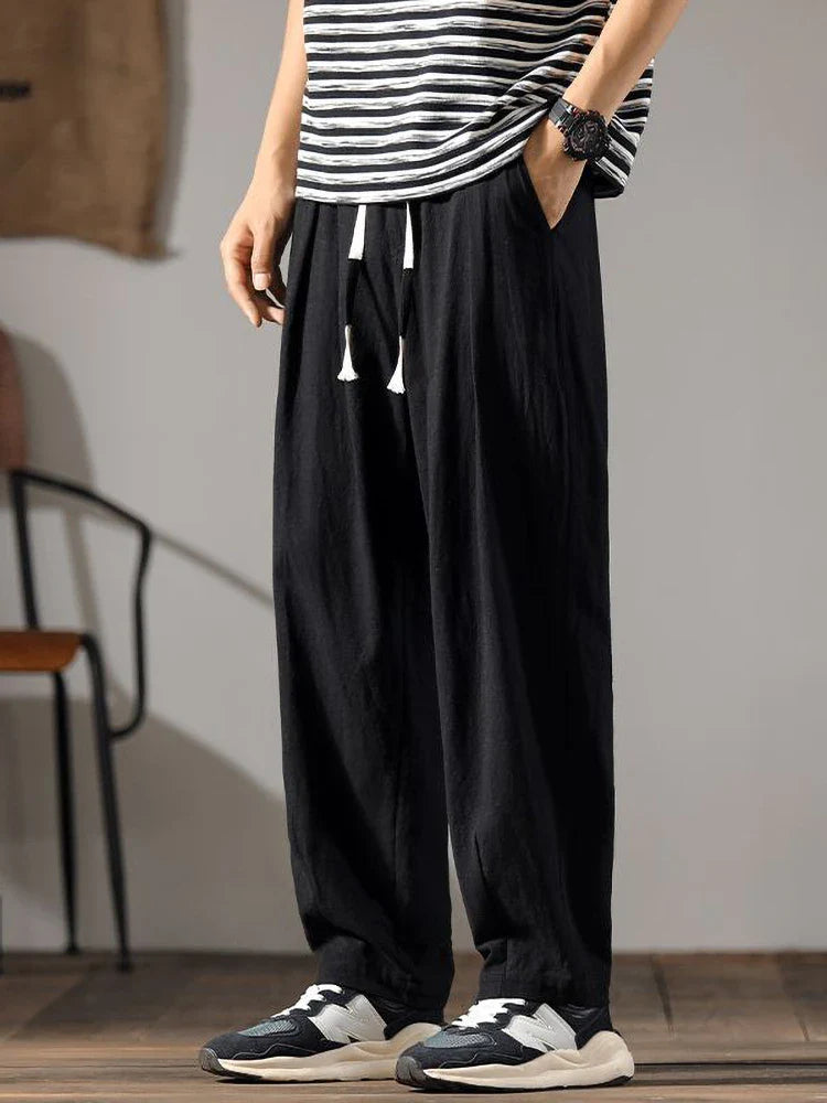 Linnen broek heren voor relaxte outfits – Licht en losjes