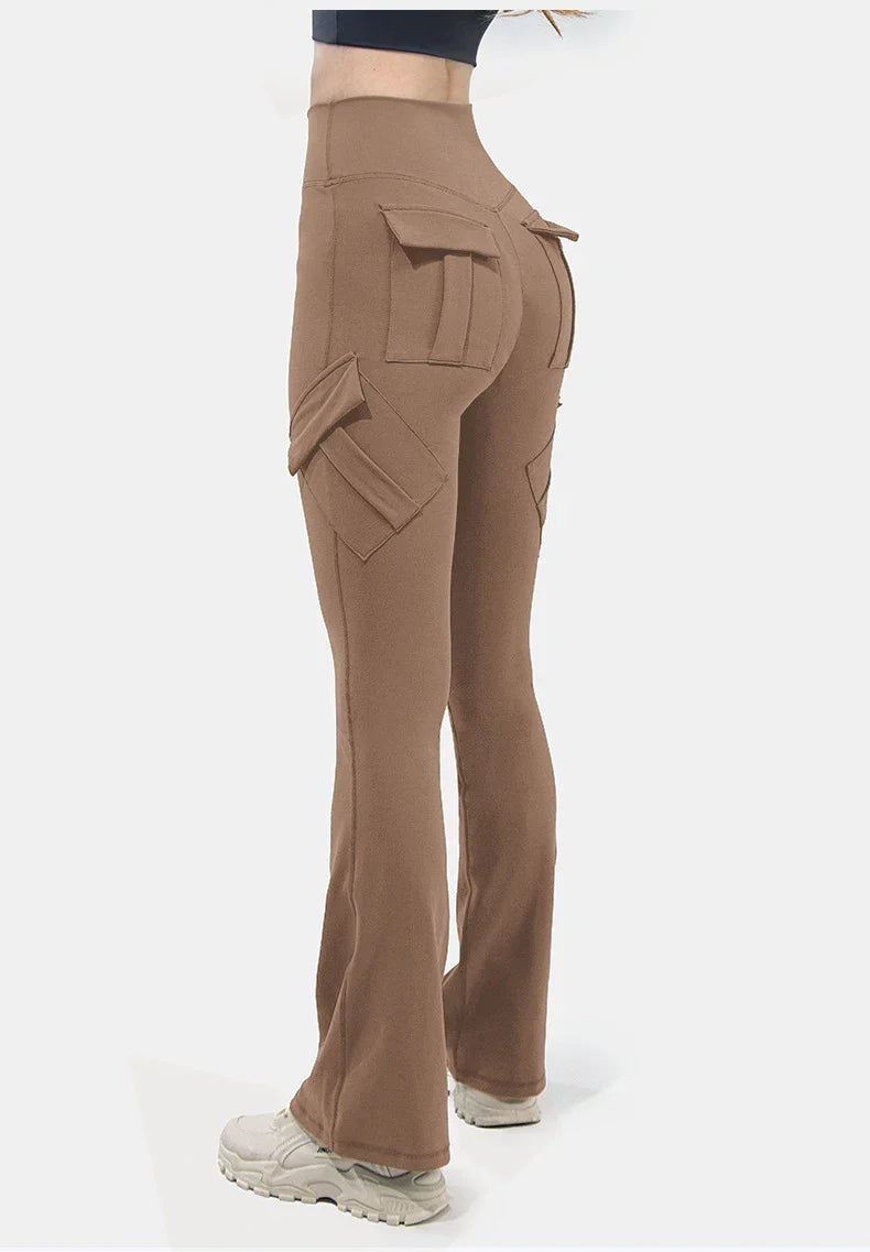 Zachte yoga legging en top met stretch