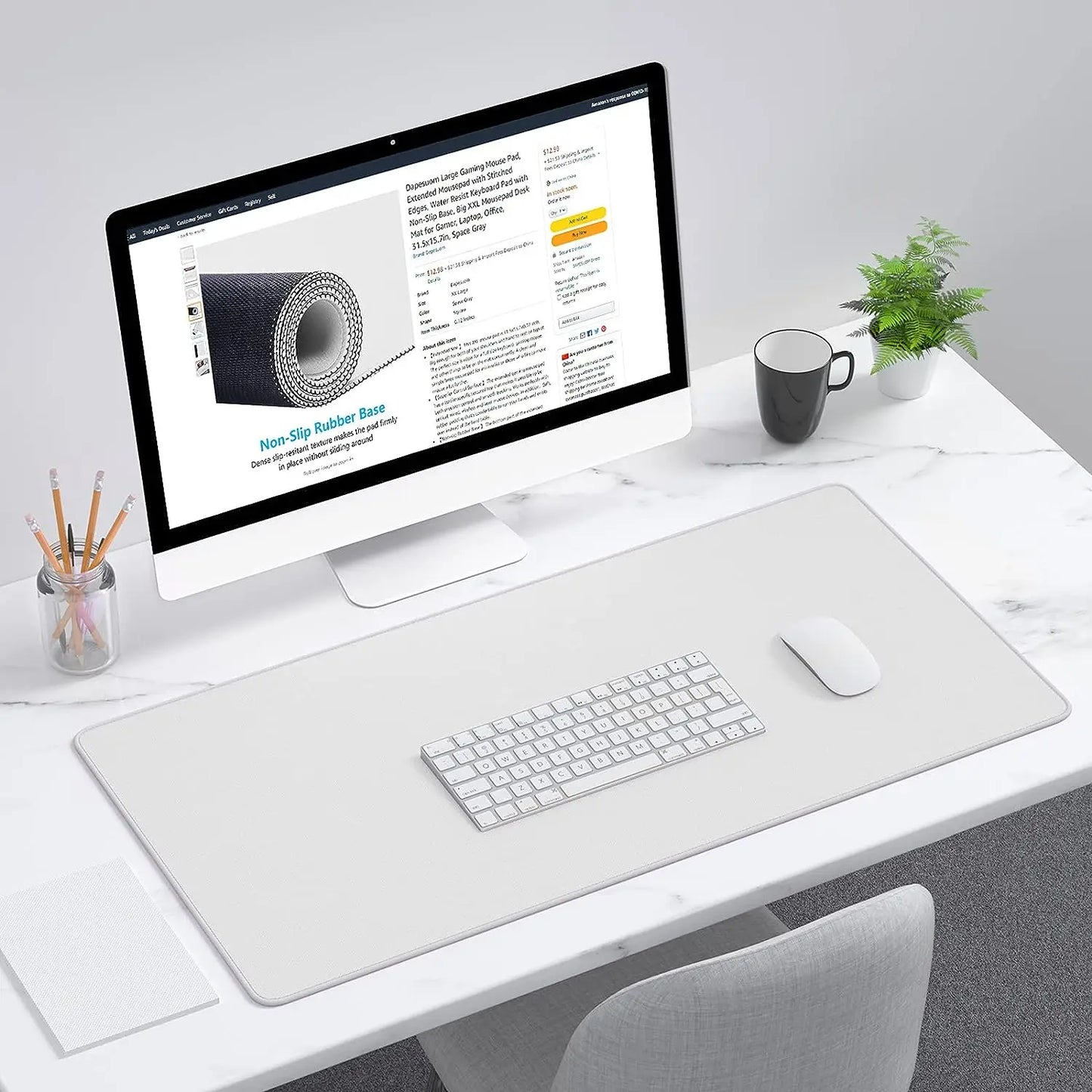 XXL muismat met dubbel stiksel – Lange levensduur