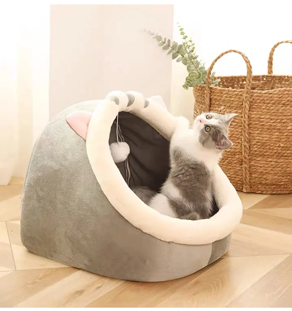 Ronde kattenmand met antislip – Blijft stevig liggen