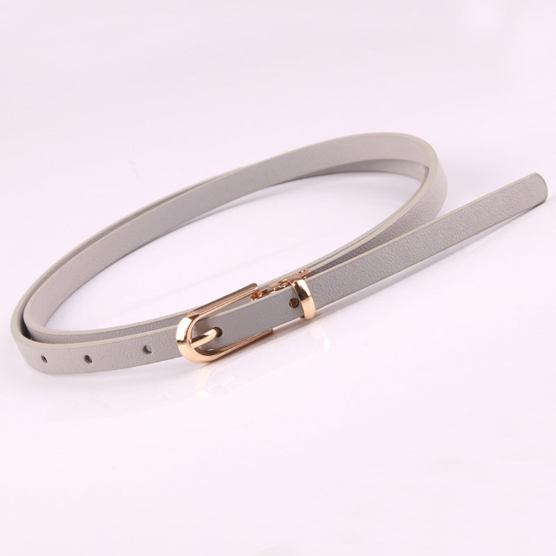 Riem dames met matte gesp in bronskleur