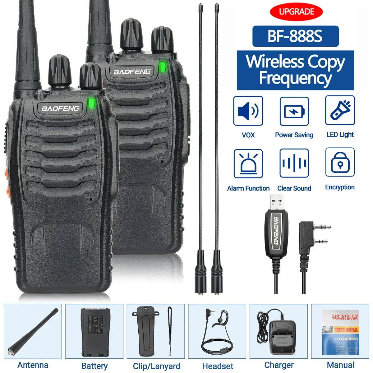 Walkie talkie Action met compact design