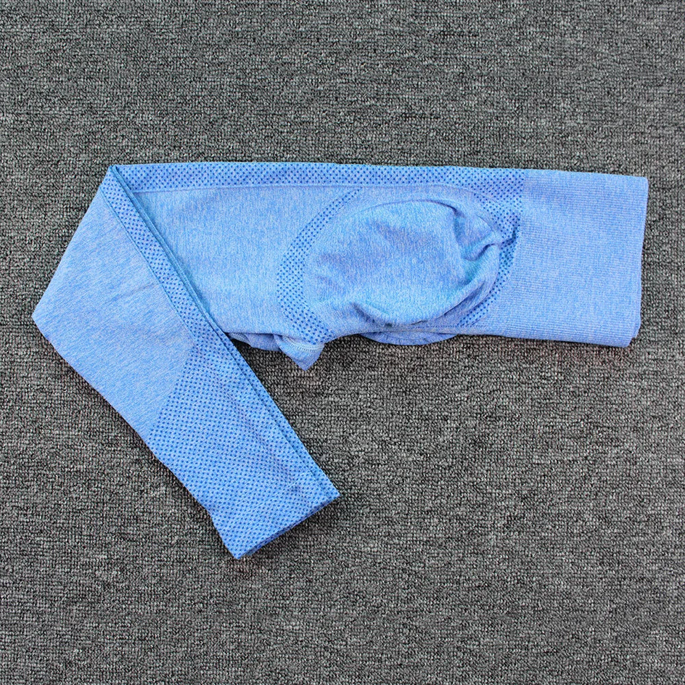 Hippe yoga set met geometrisch patroon