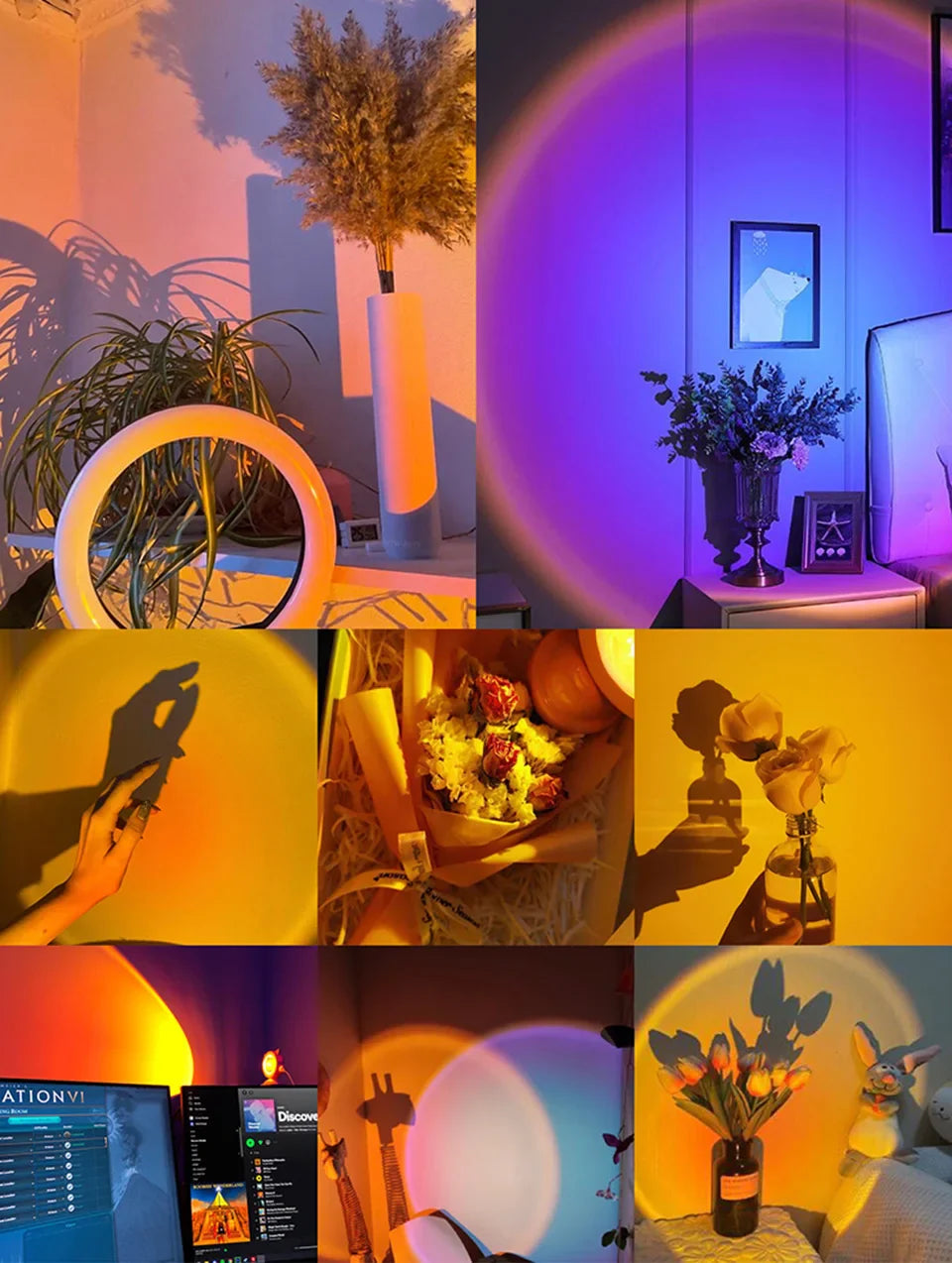 Kinderkamer projector lamp met sterren