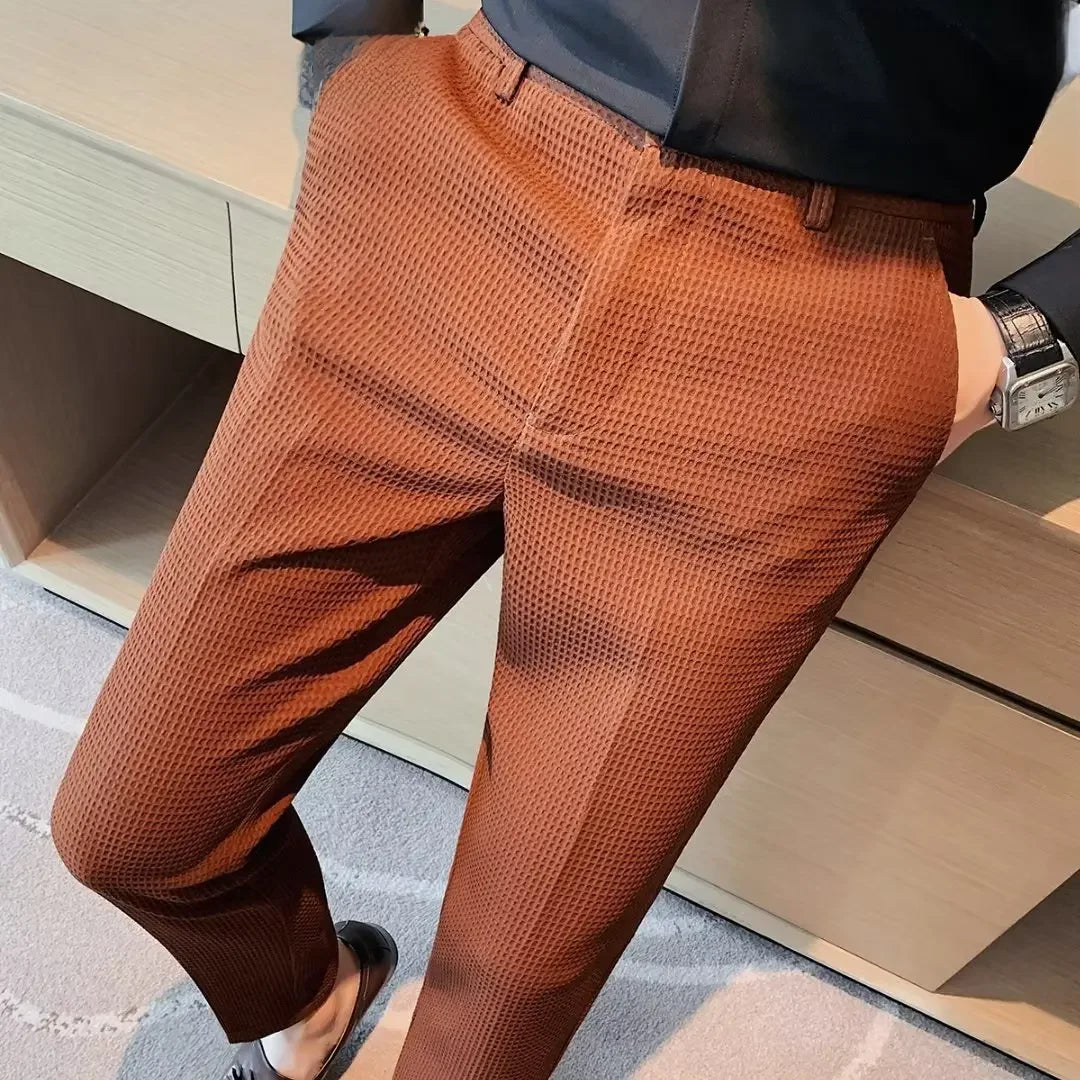 Linnen broek mannen in neutrale tint – Past bij elke outfit