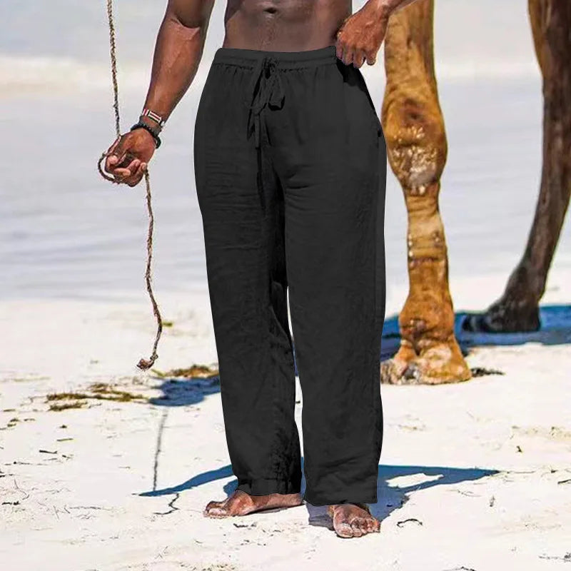 Zomerse linnen broek voor heren – Ademend en luchtig