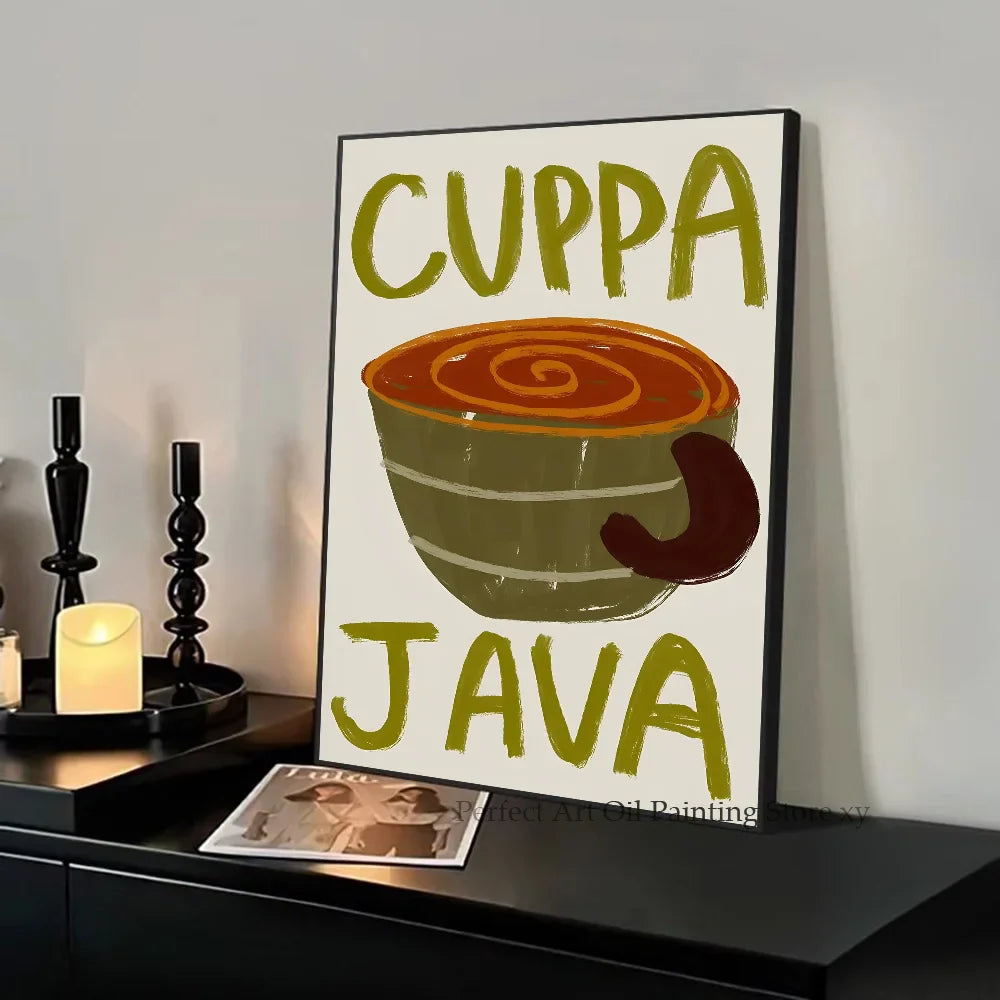 Abstracte poster in pasteltinten
