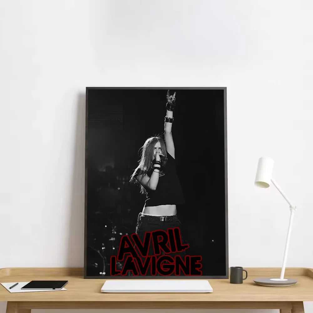 Posters in zwart houtframe ophangen