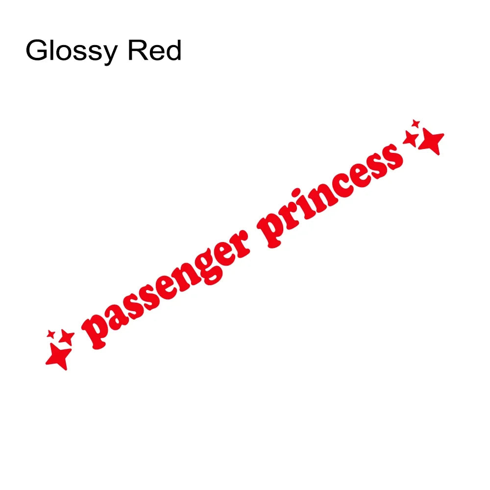 Auto stickers - Passenger Princess design voor persoonlijke uitstraling