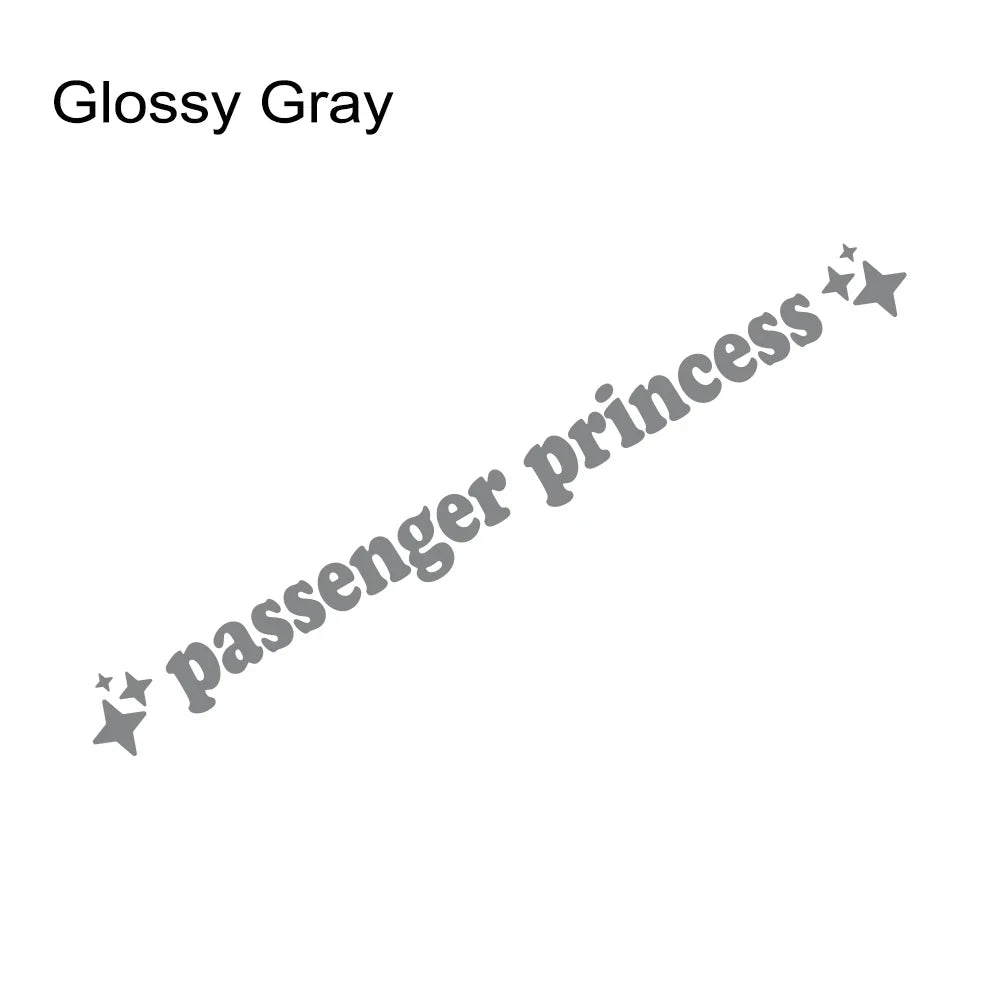Auto stickers - Passenger Princess design voor persoonlijke uitstraling