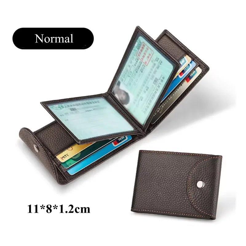 Dunne pasjeshouder heren met flexibele pasvorm – Slank ontwerp