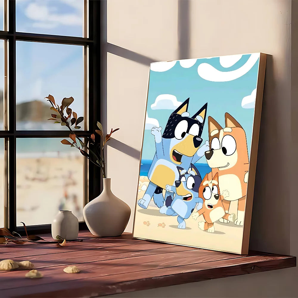 Poster met zonsondergang β Sfeervol en warm