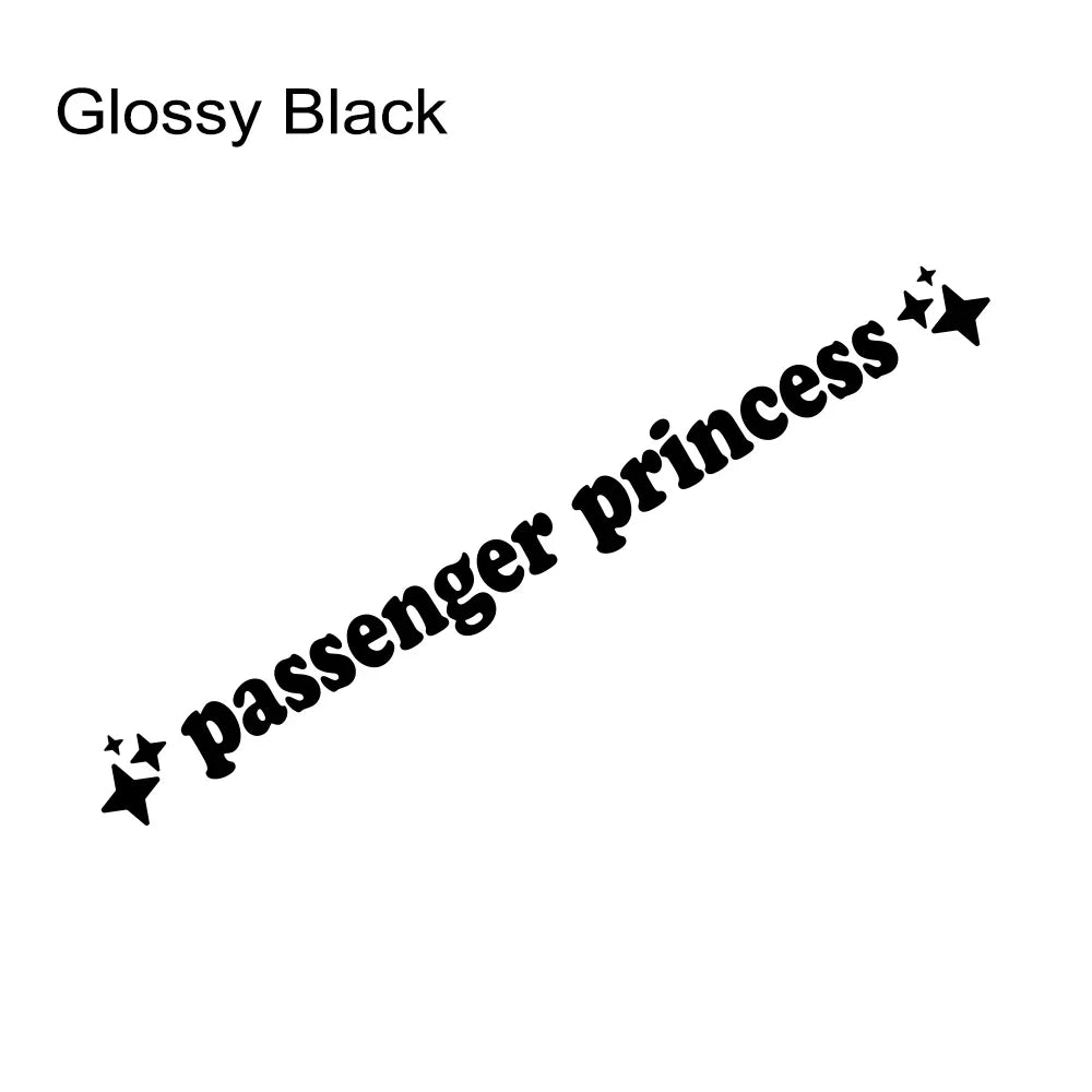 Auto stickers - Passenger Princess design voor persoonlijke uitstraling