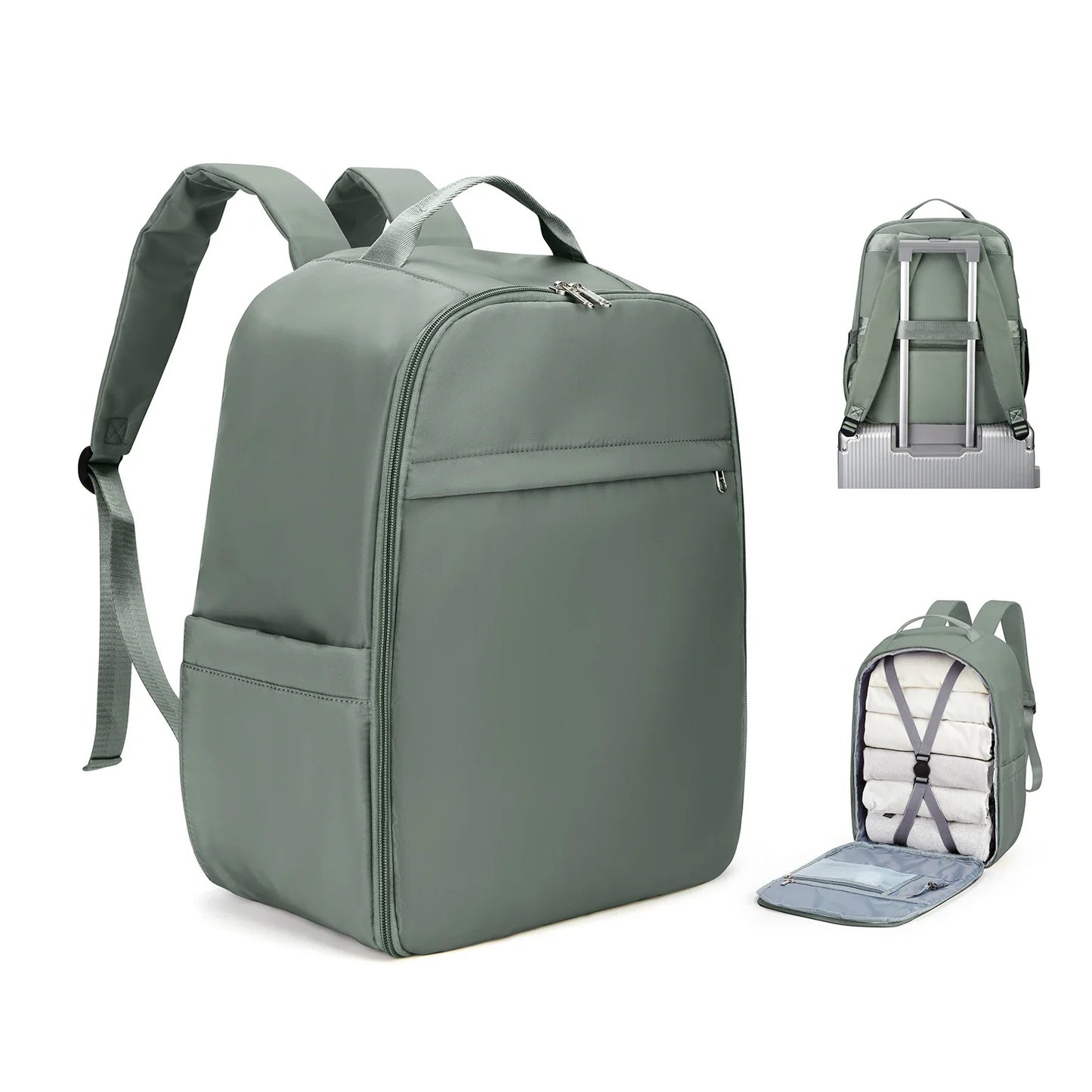 Rugzak als handbagage met slimme vakverdeling