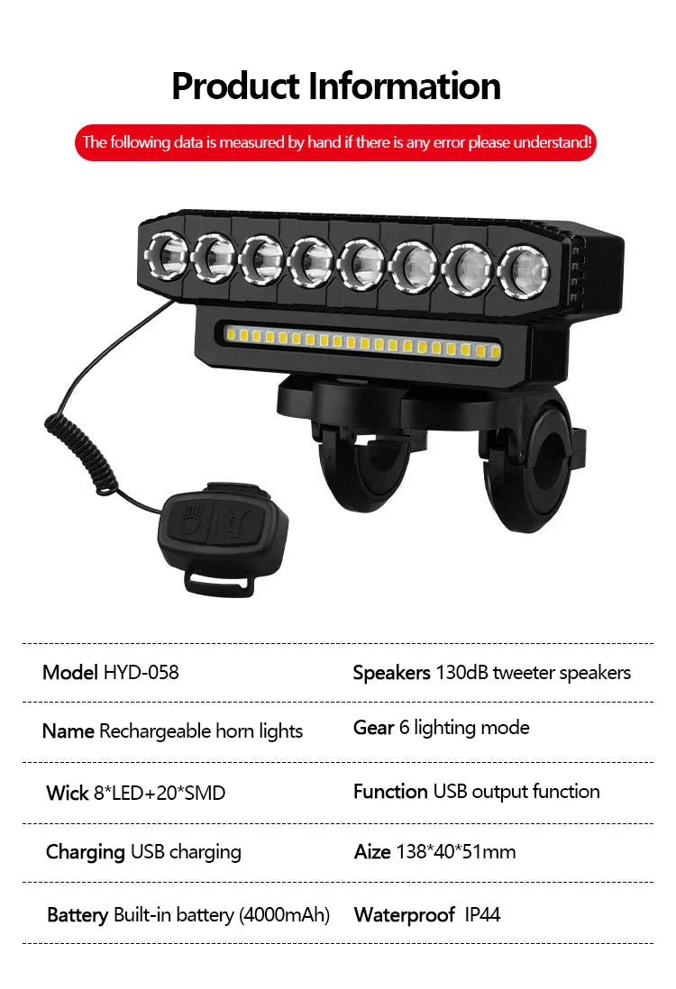 Fietslamp Action met energiezuinige LED