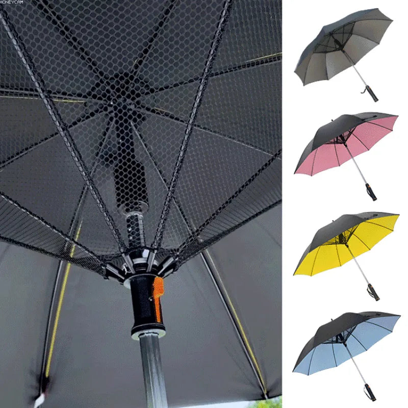 Regenbestendige paraplu met UV-coating
